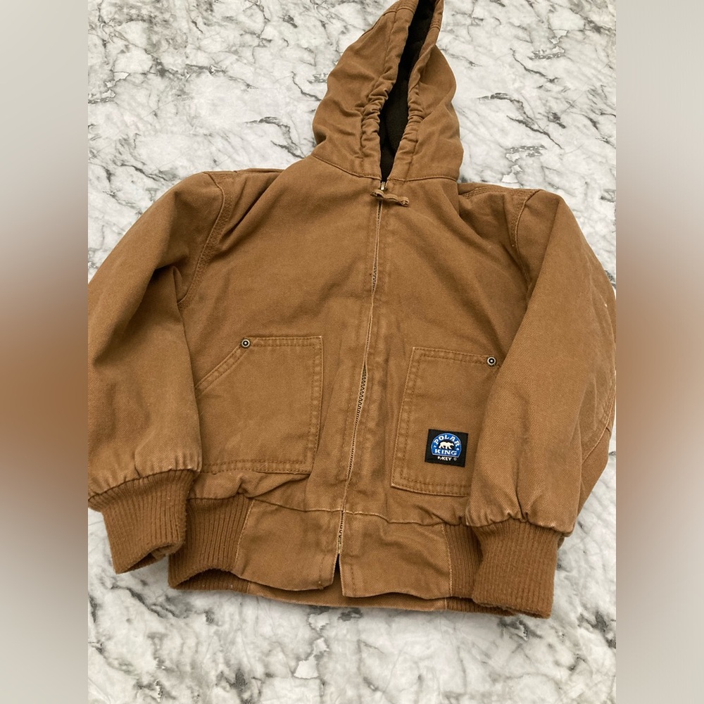 Polar King fleece lined “carhartt” style boy’s coat